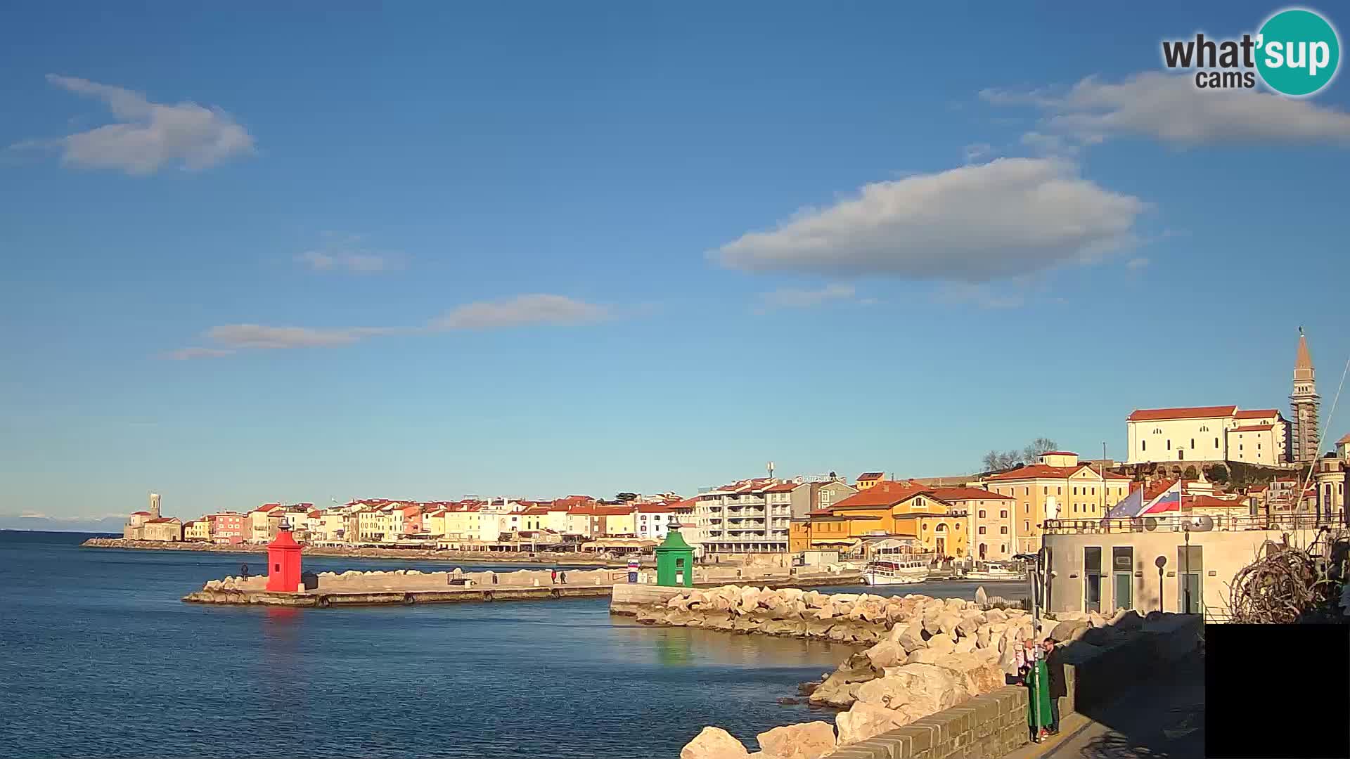 Piran – view to Punta and Mandrač