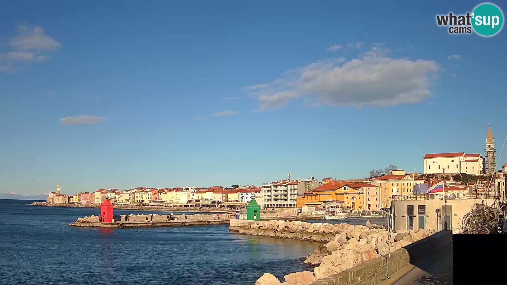 Piran – view to Punta and Mandrač