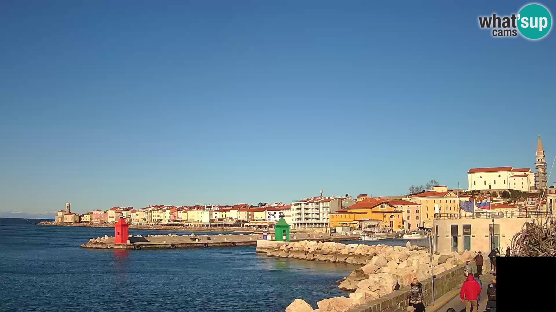 Pirano – vista verso la Punta e il “Mandrač”