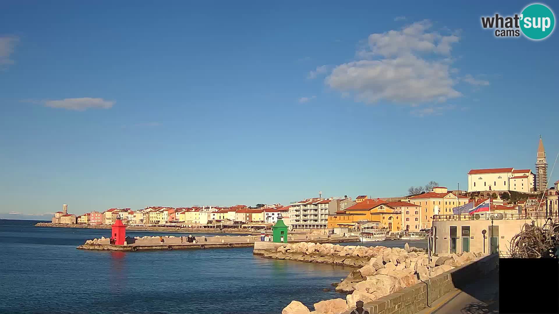 Piran – view to Punta and Mandrač