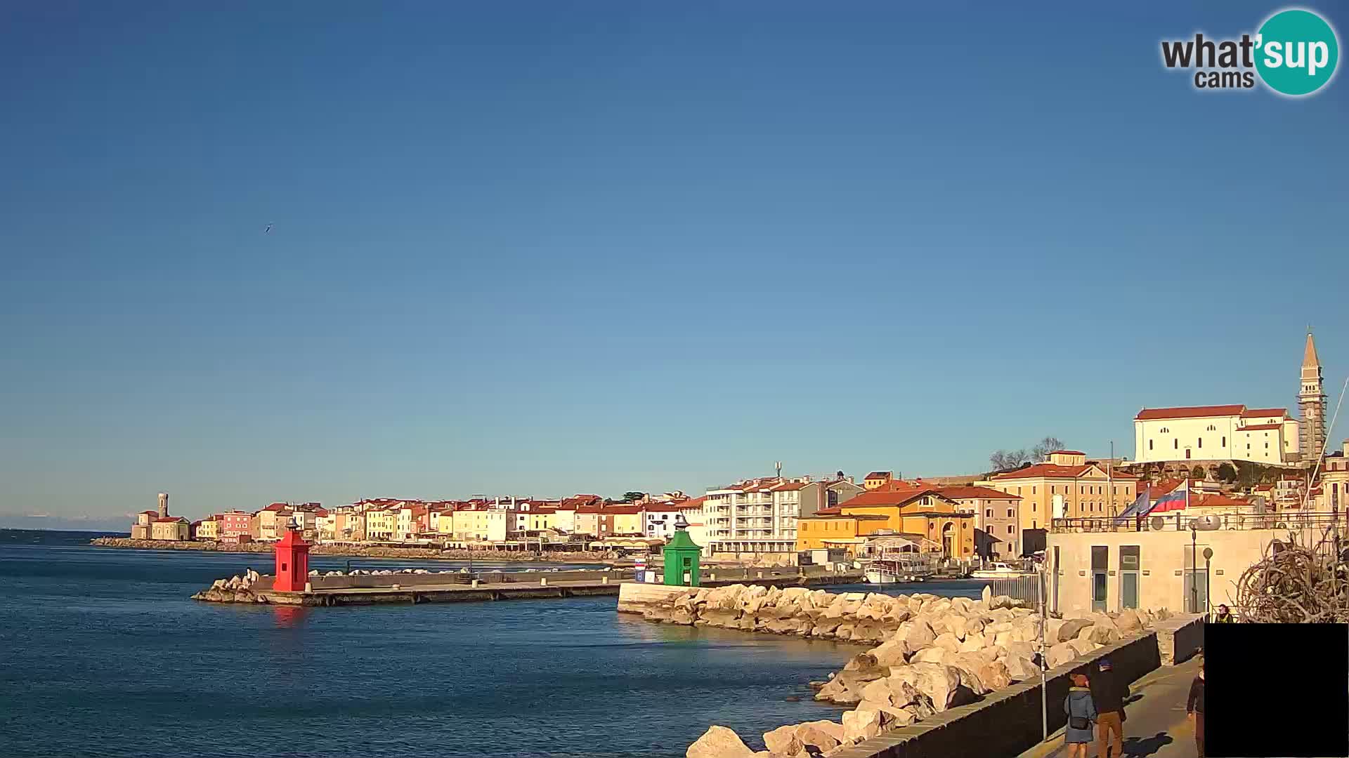 Piran – view to Punta and Mandrač