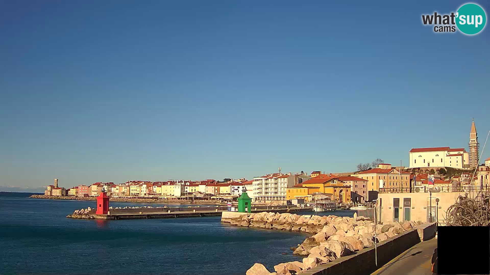 Piran – view to Punta and Mandrač