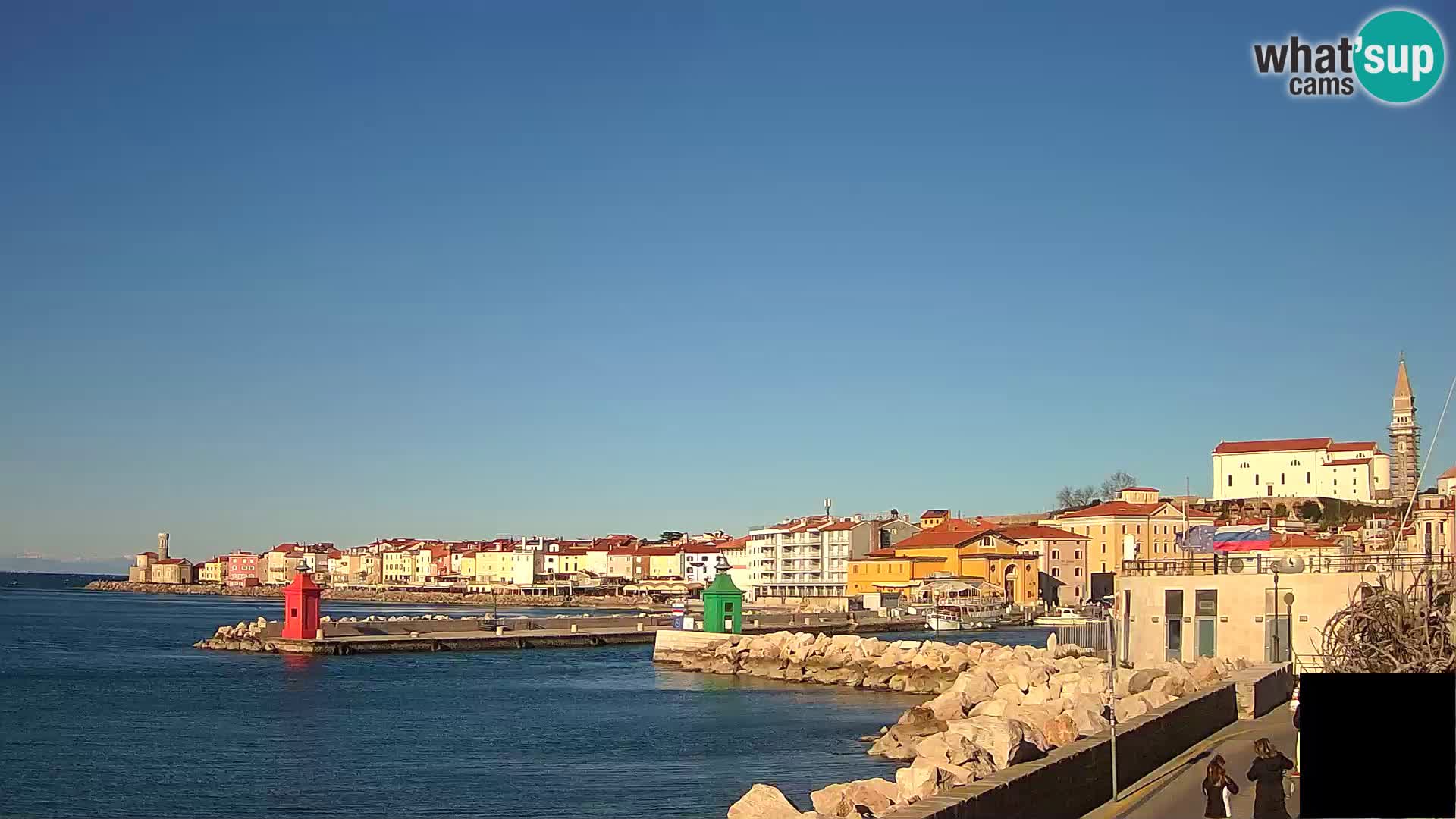 Piran – view to Punta and Mandrač