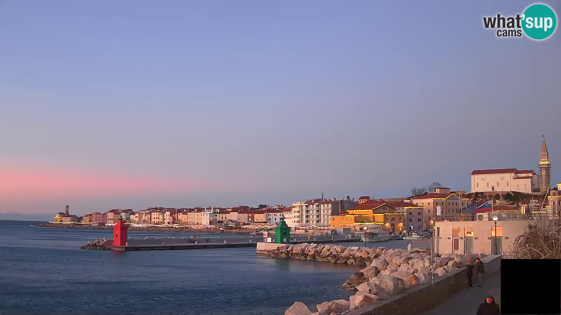 Piran – view to Punta and Mandrač