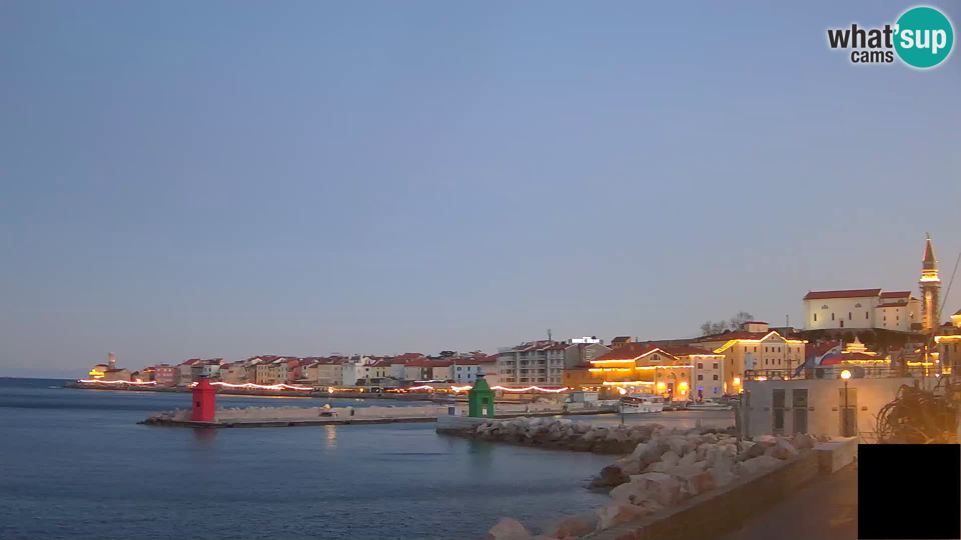 Piran – view to Punta and Mandrač