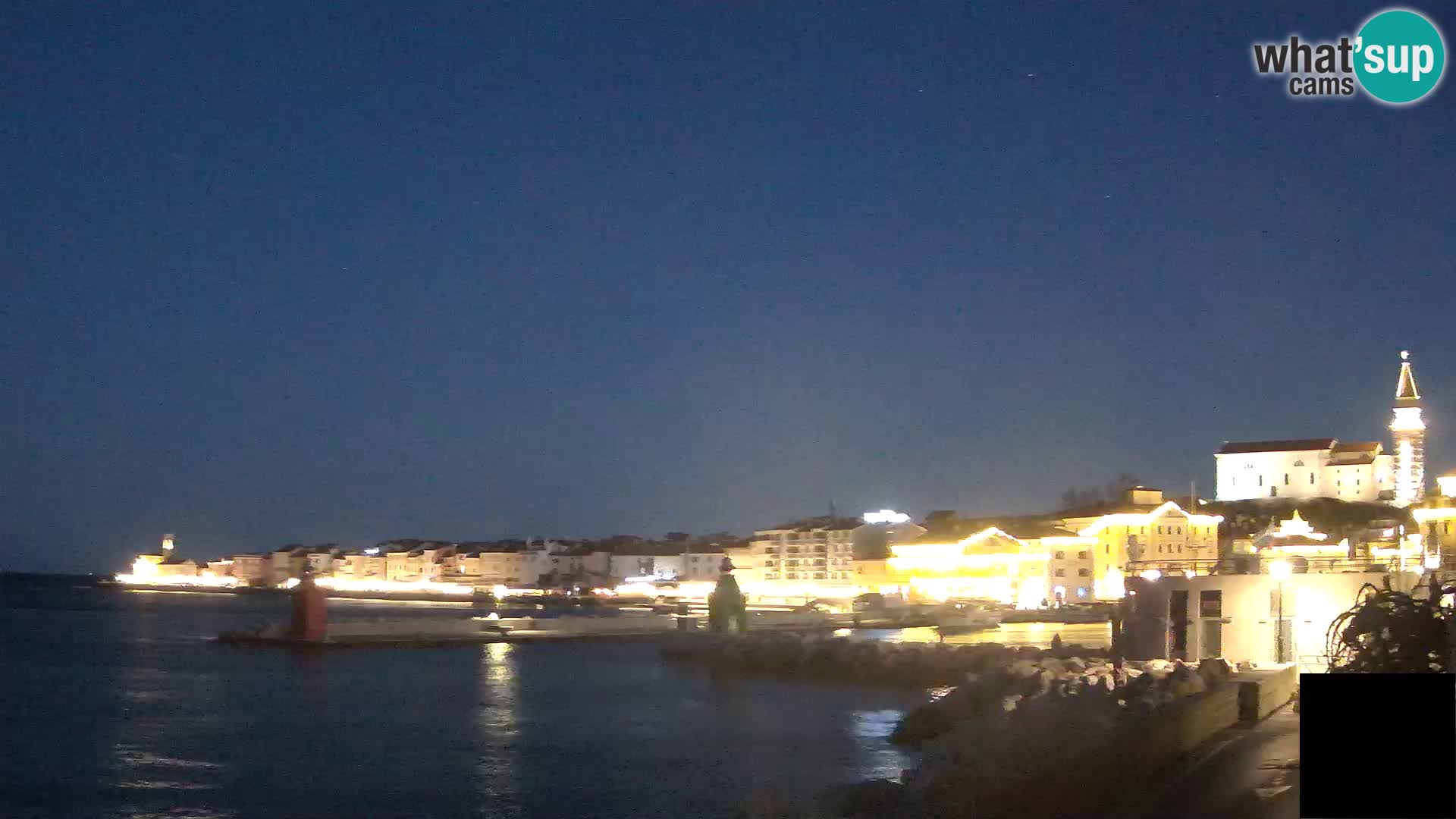 Piran – view to Punta and Mandrač