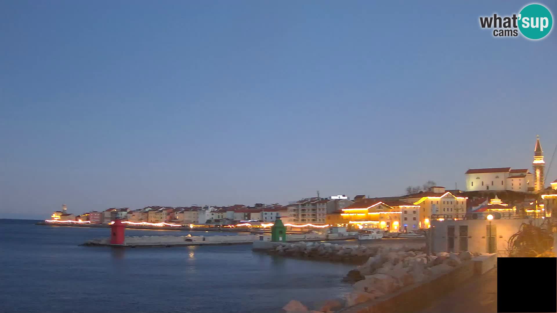 Piran – view to Punta and Mandrač