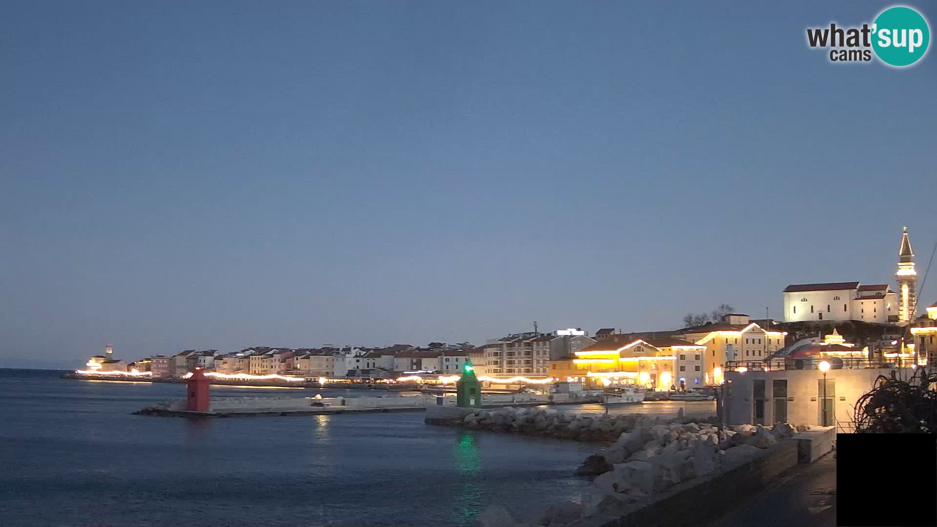 Piran – view to Punta and Mandrač