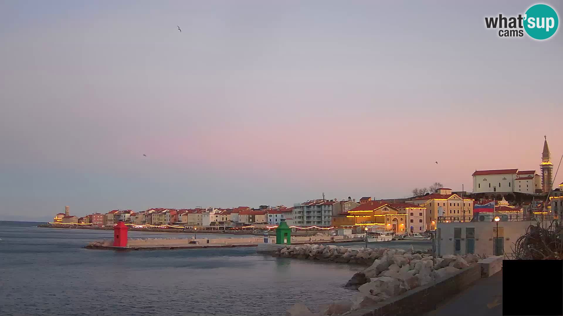 Piran – view to Punta and Mandrač