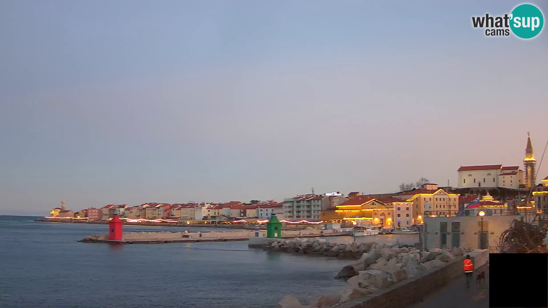 Piran – view to Punta and Mandrač