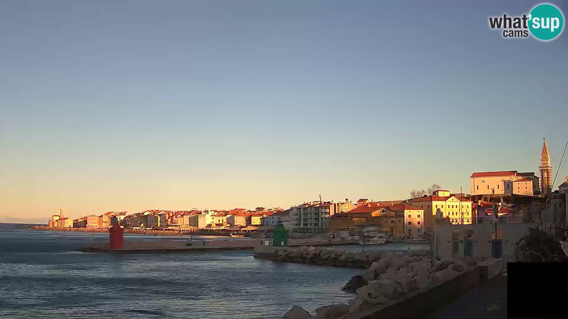 Piran – view to Punta and Mandrač