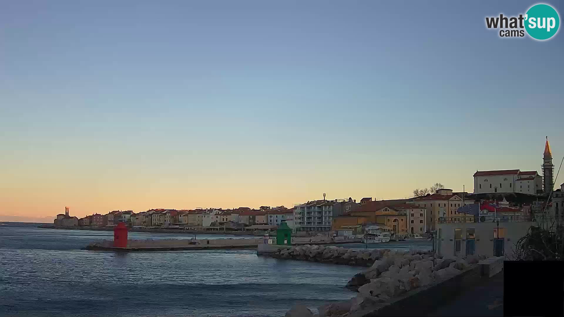 Piran – view to Punta and Mandrač