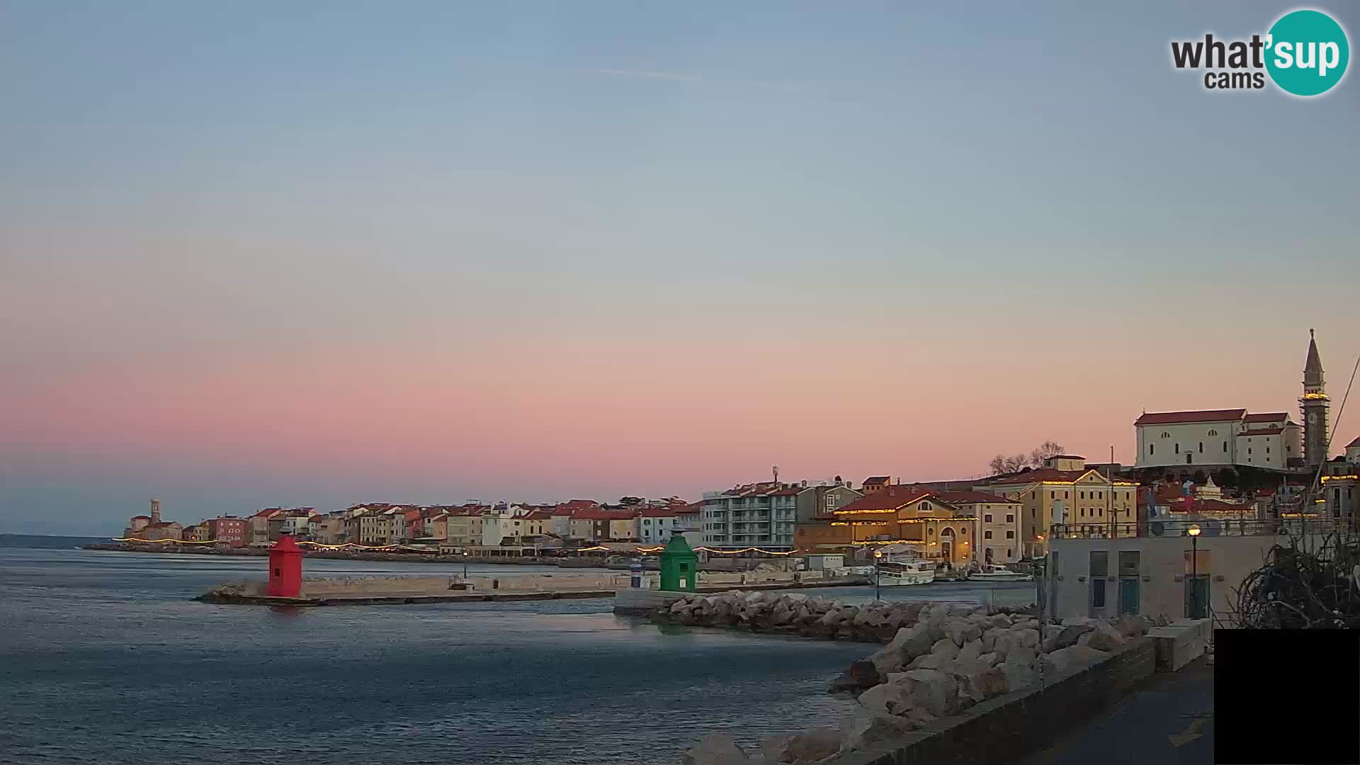 Piran – view to Punta and Mandrač