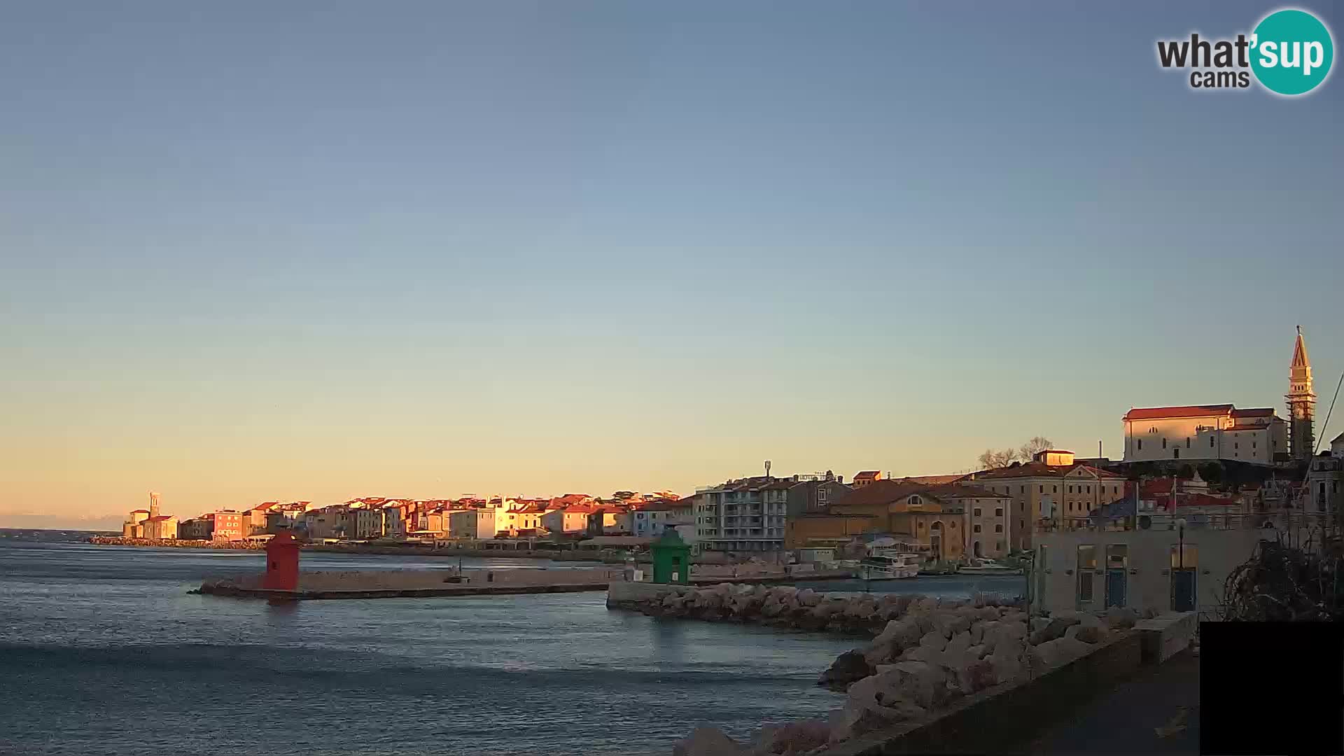 Piran – view to Punta and Mandrač