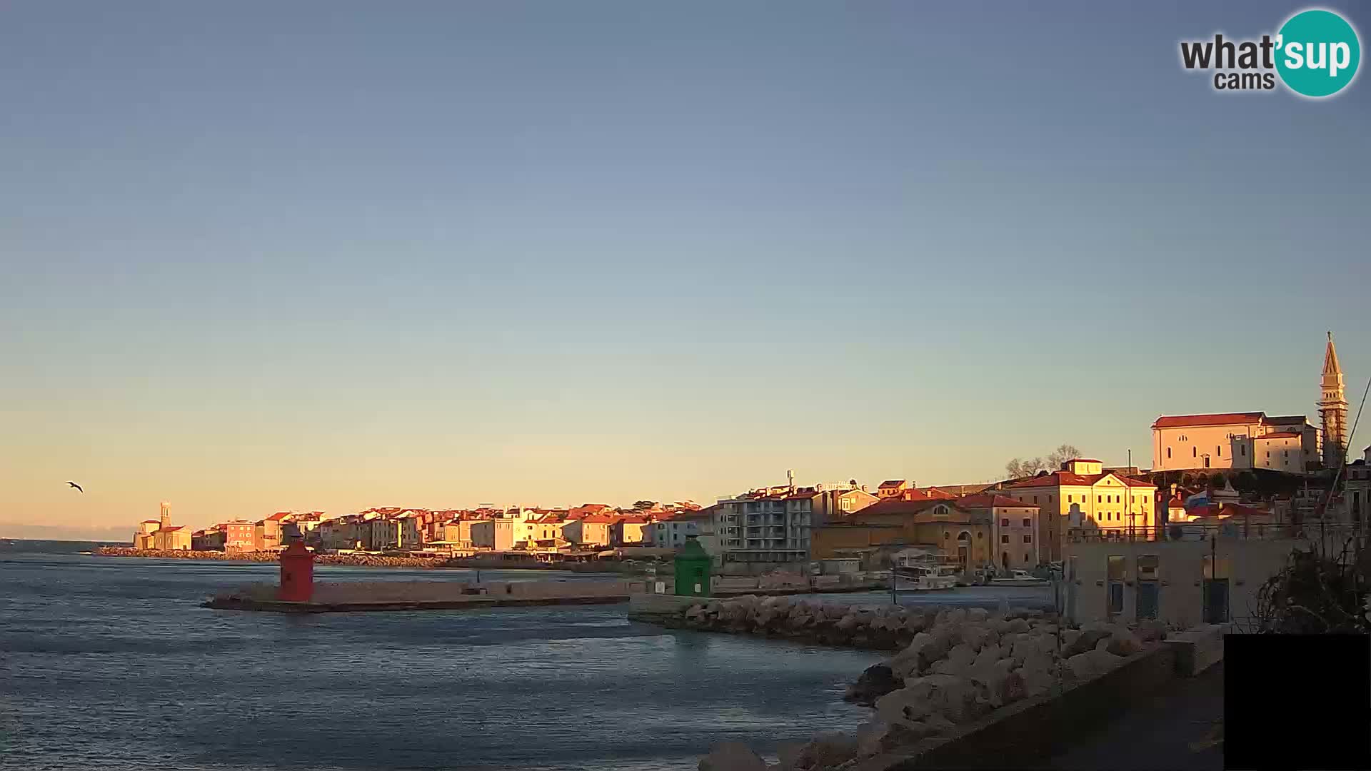 Piran – view to Punta and Mandrač