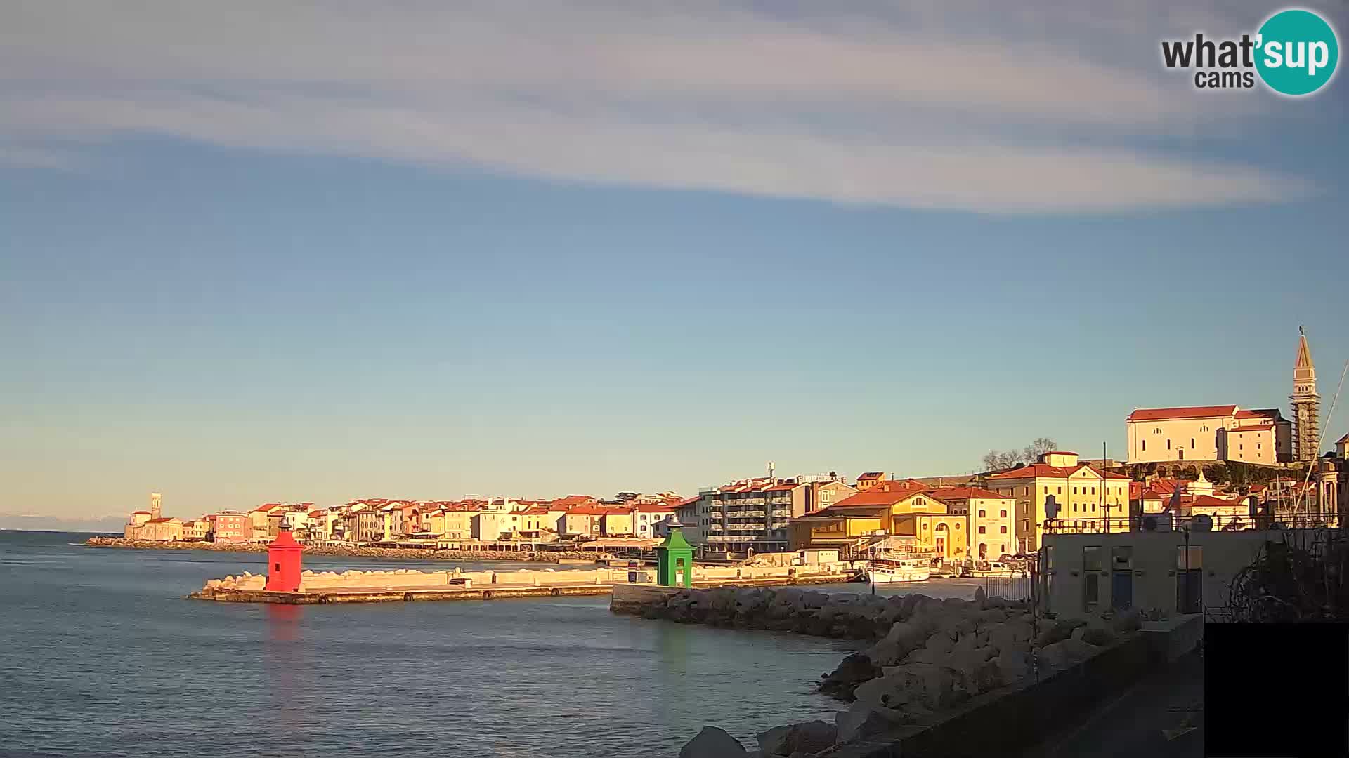 Piran – view to Punta and Mandrač