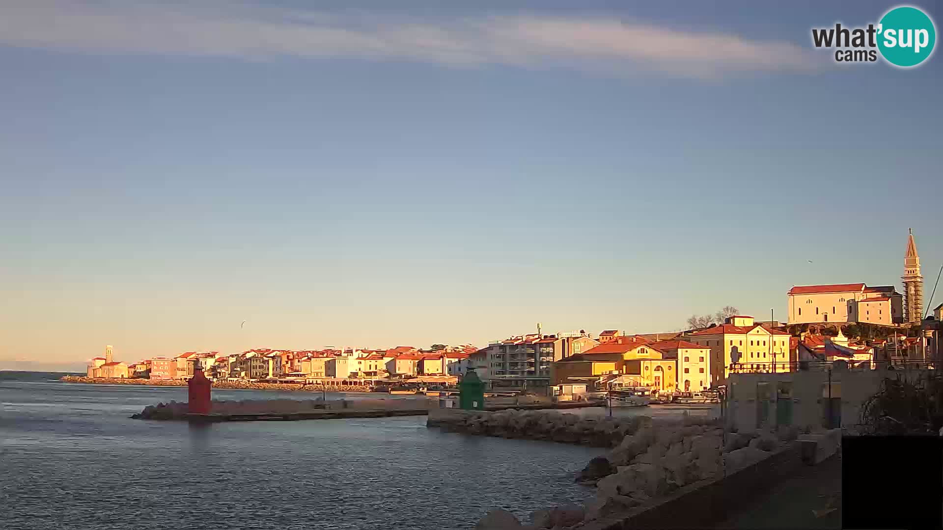 Piran – view to Punta and Mandrač