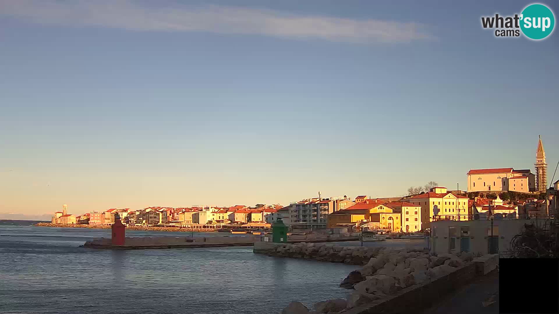 Piran – view to Punta and Mandrač