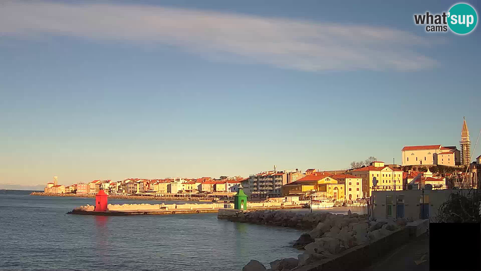 Piran – view to Punta and Mandrač