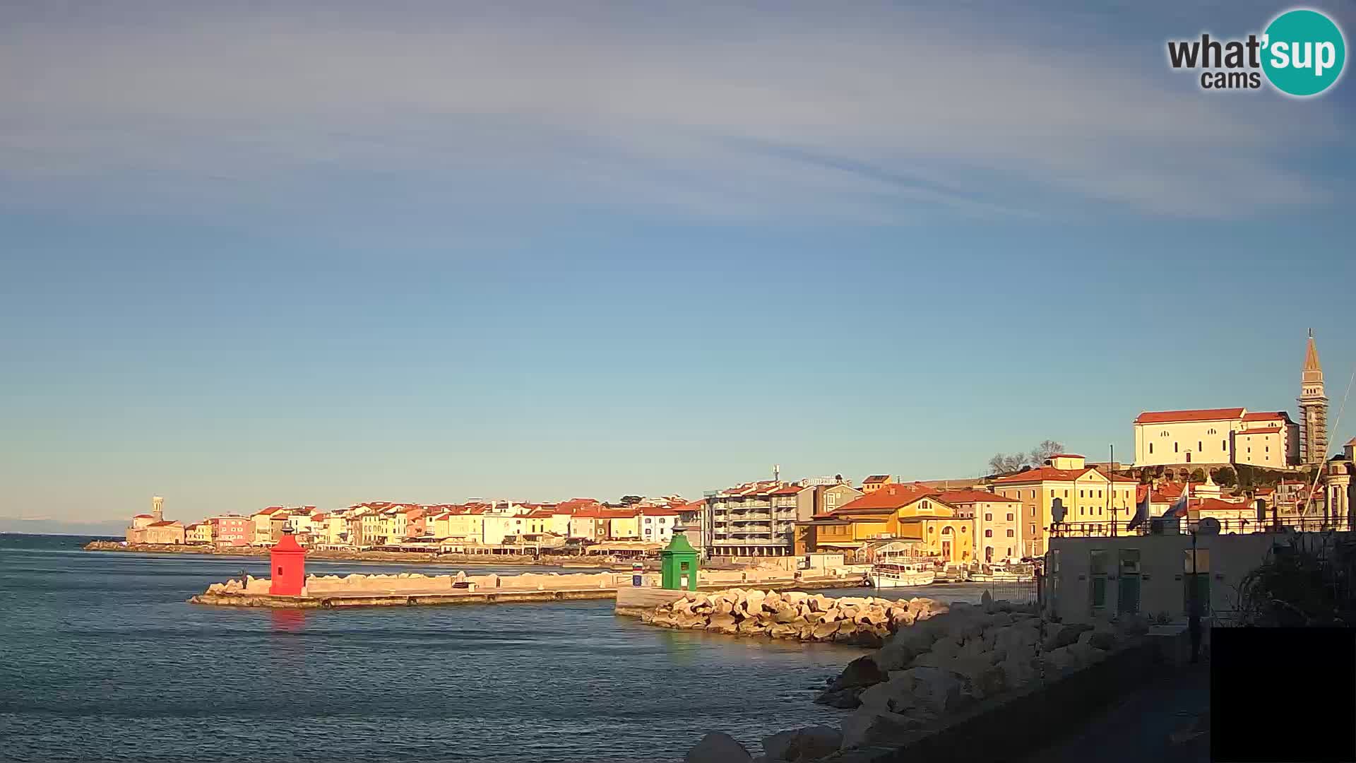 Piran – view to Punta and Mandrač