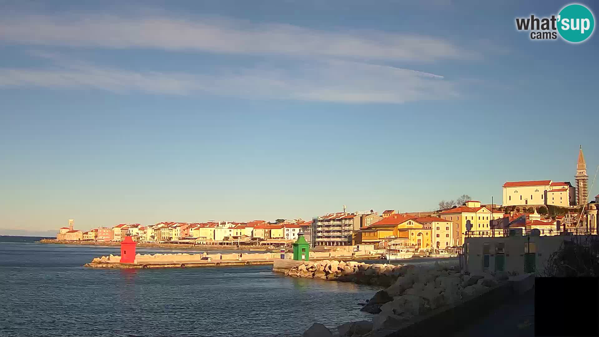 Piran – view to Punta and Mandrač