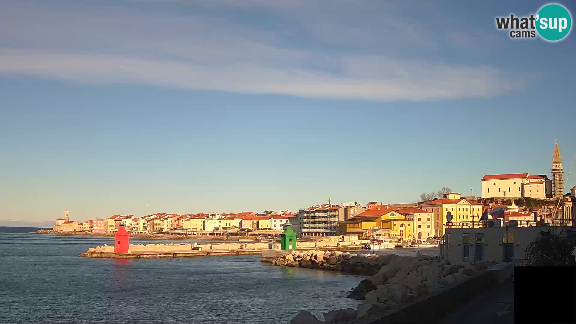 Pirano – vista verso la Punta e il “Mandrač”