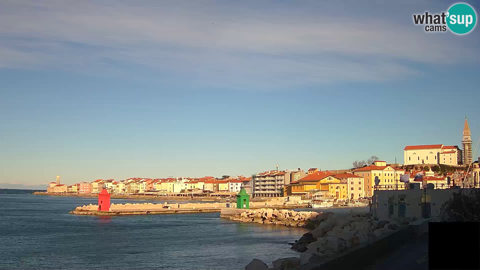 Piran – view to Punta and Mandrač