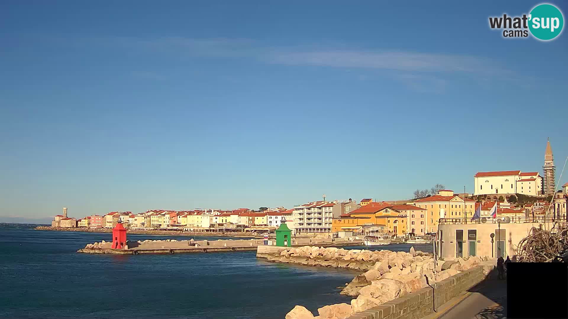 Piran – view to Punta and Mandrač