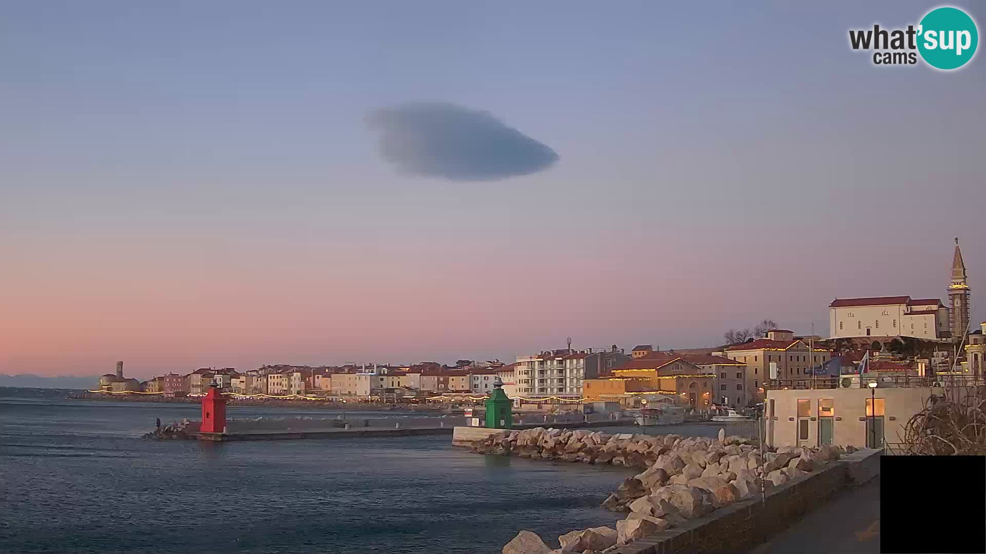 Piran – view to Punta and Mandrač