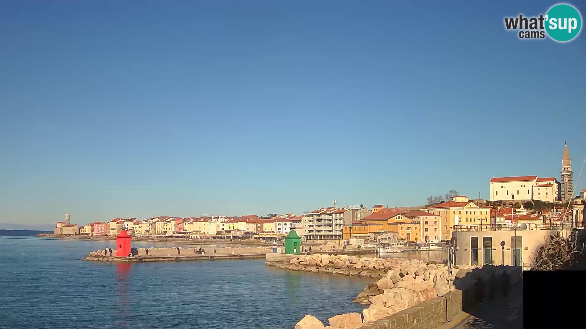 Piran – view to Punta and Mandrač