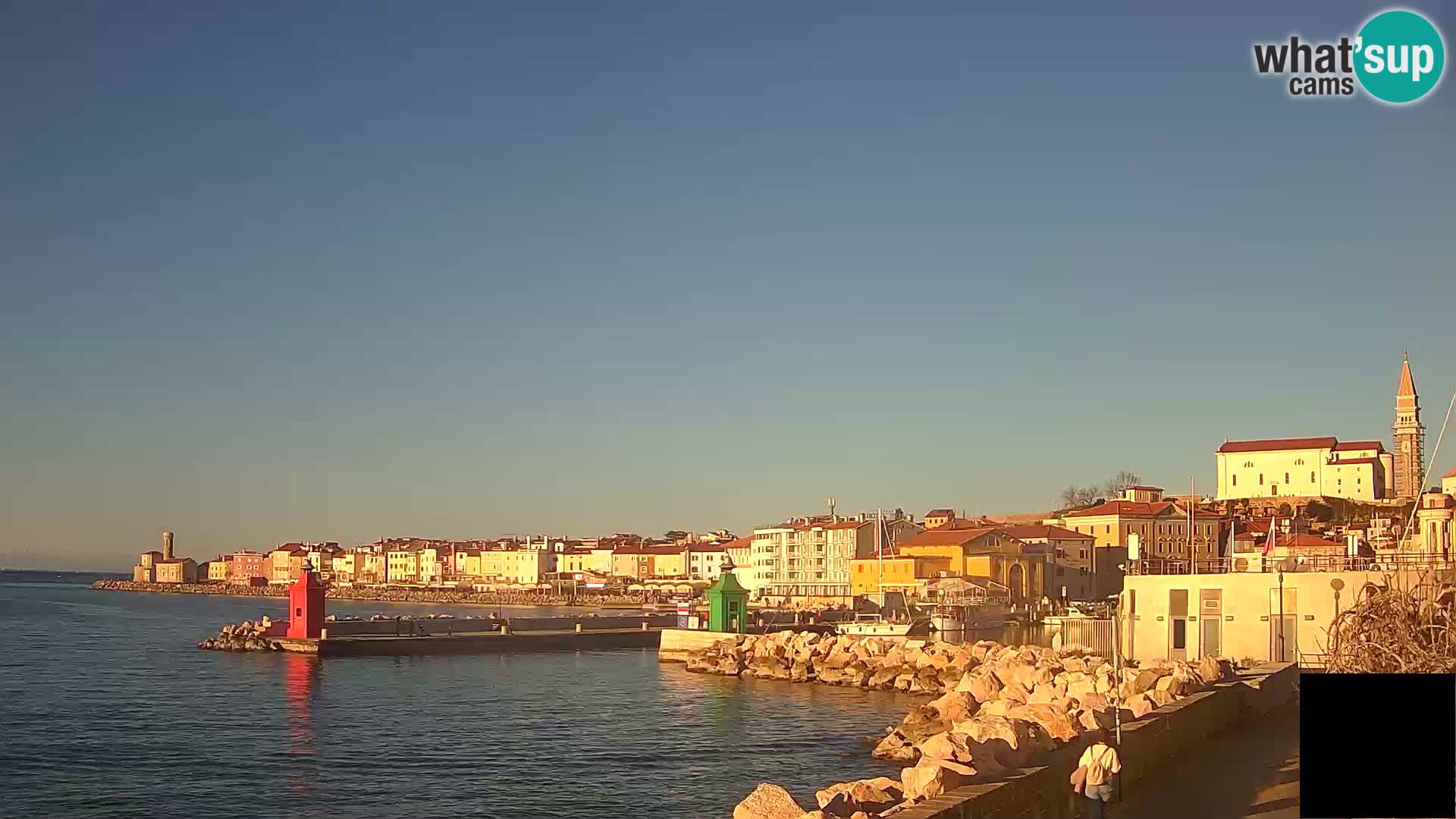 Piran – view to Punta and Mandrač