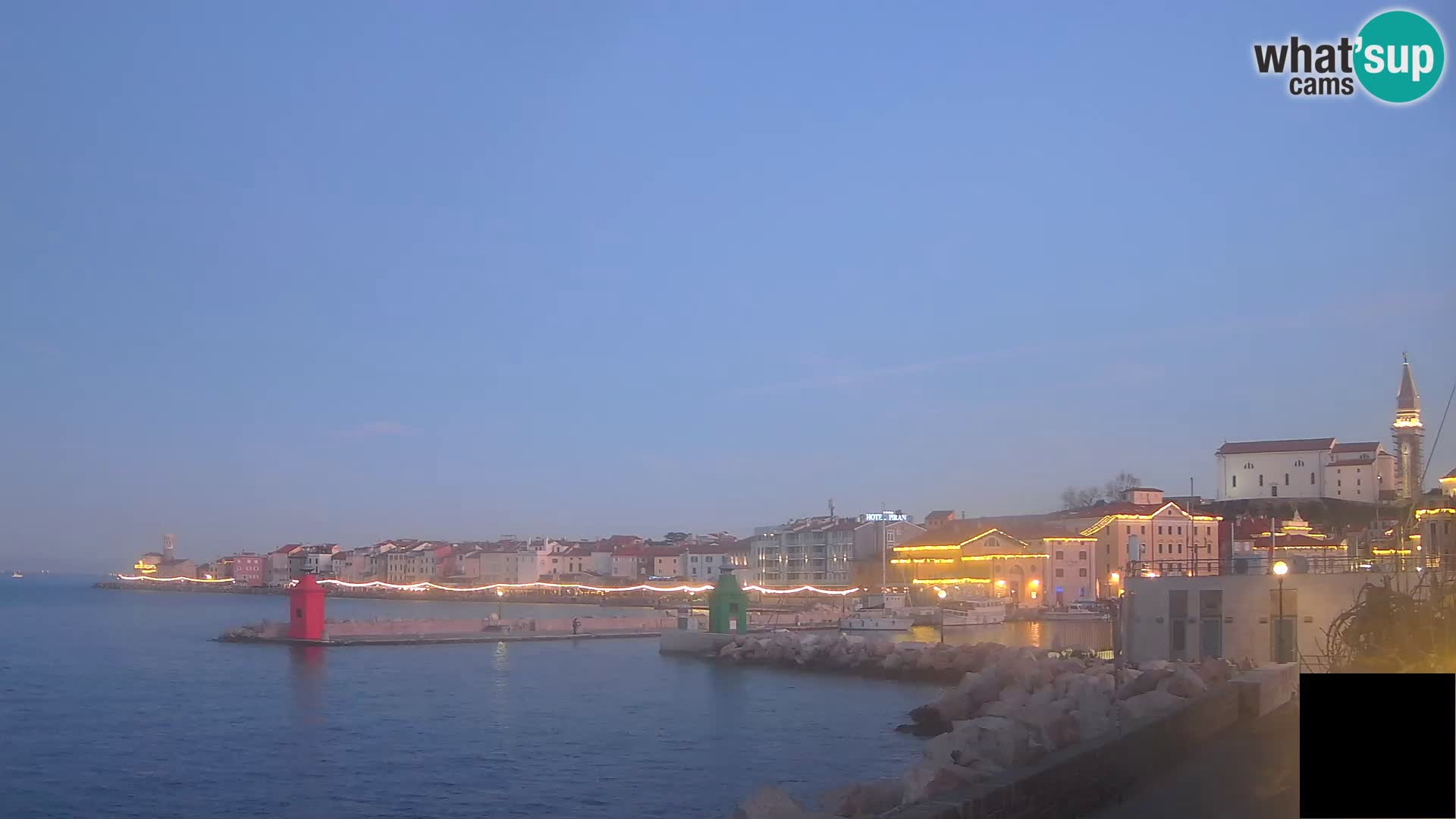 Piran – view to Punta and Mandrač