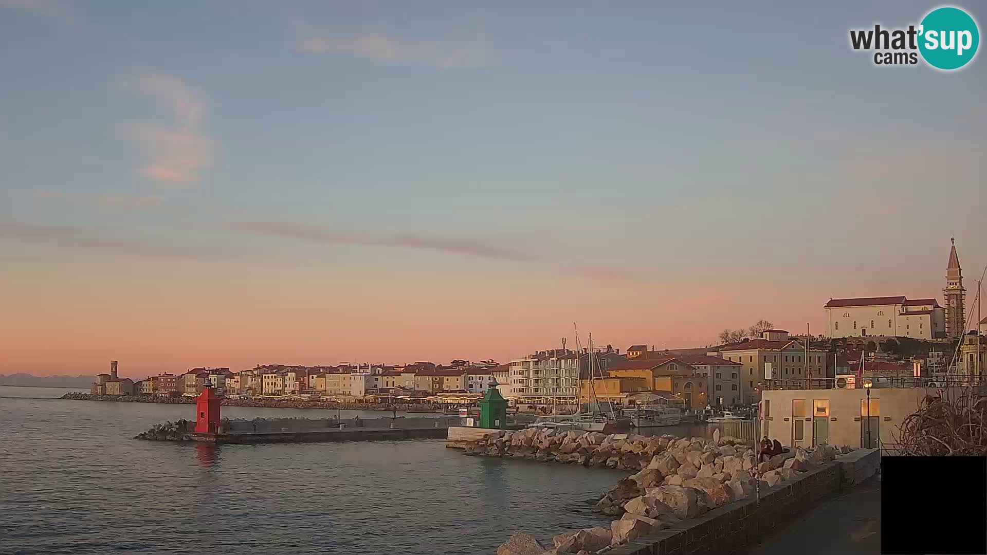 Piran – view to Punta and Mandrač