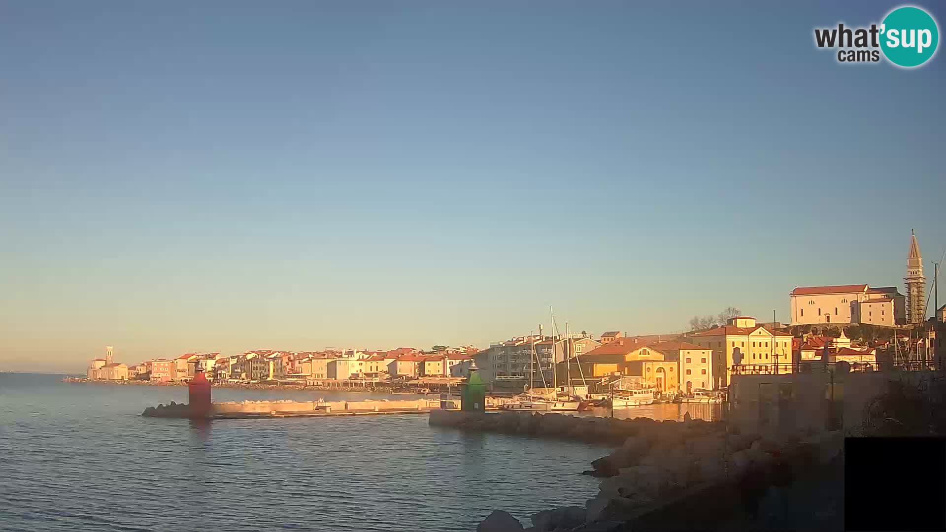 Piran – view to Punta and Mandrač