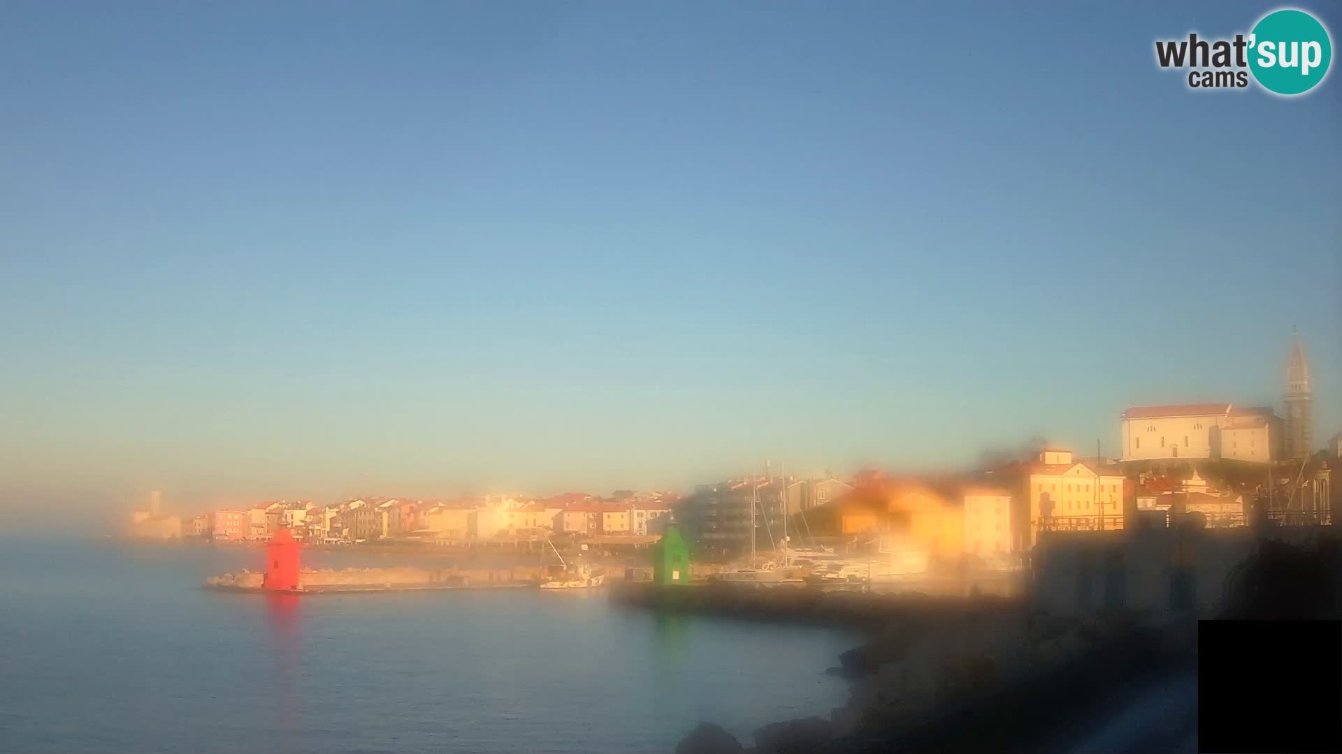 Piran – view to Punta and Mandrač