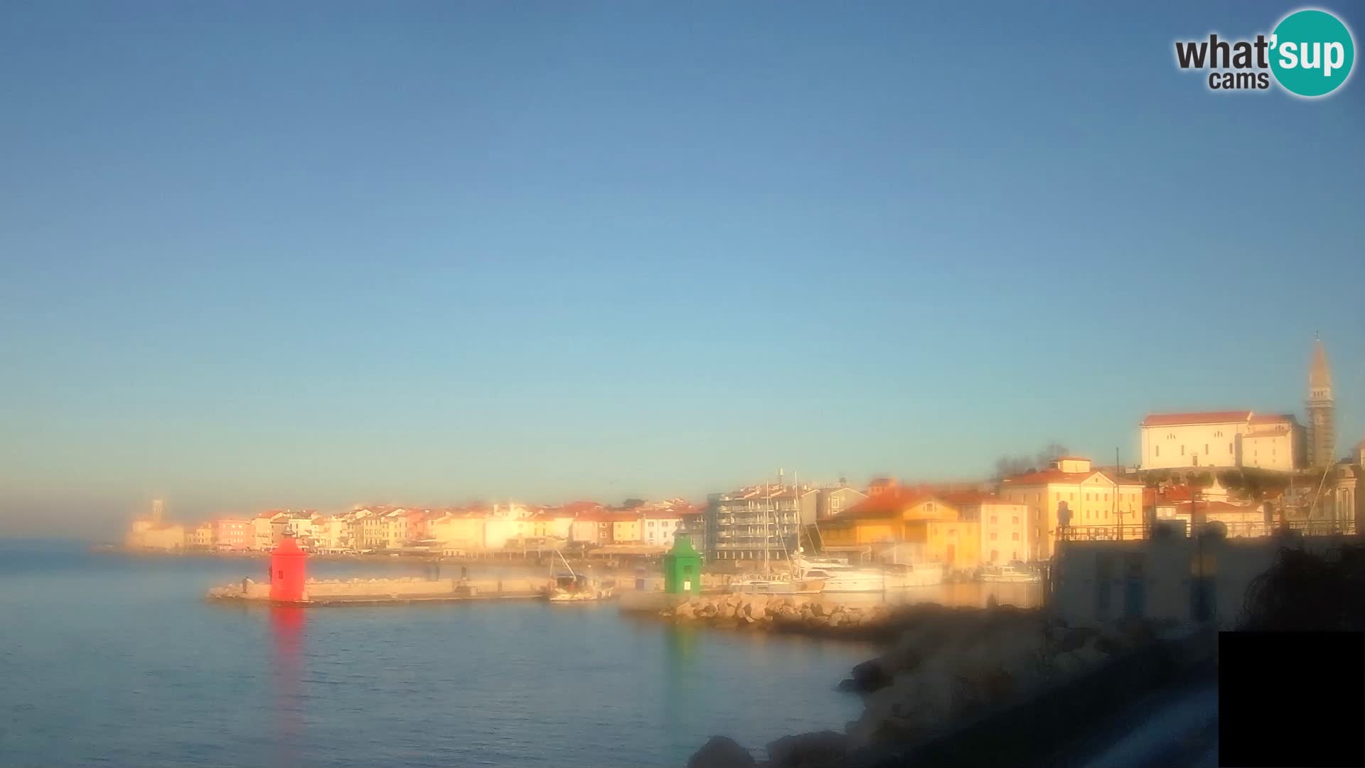 Piran – view to Punta and Mandrač