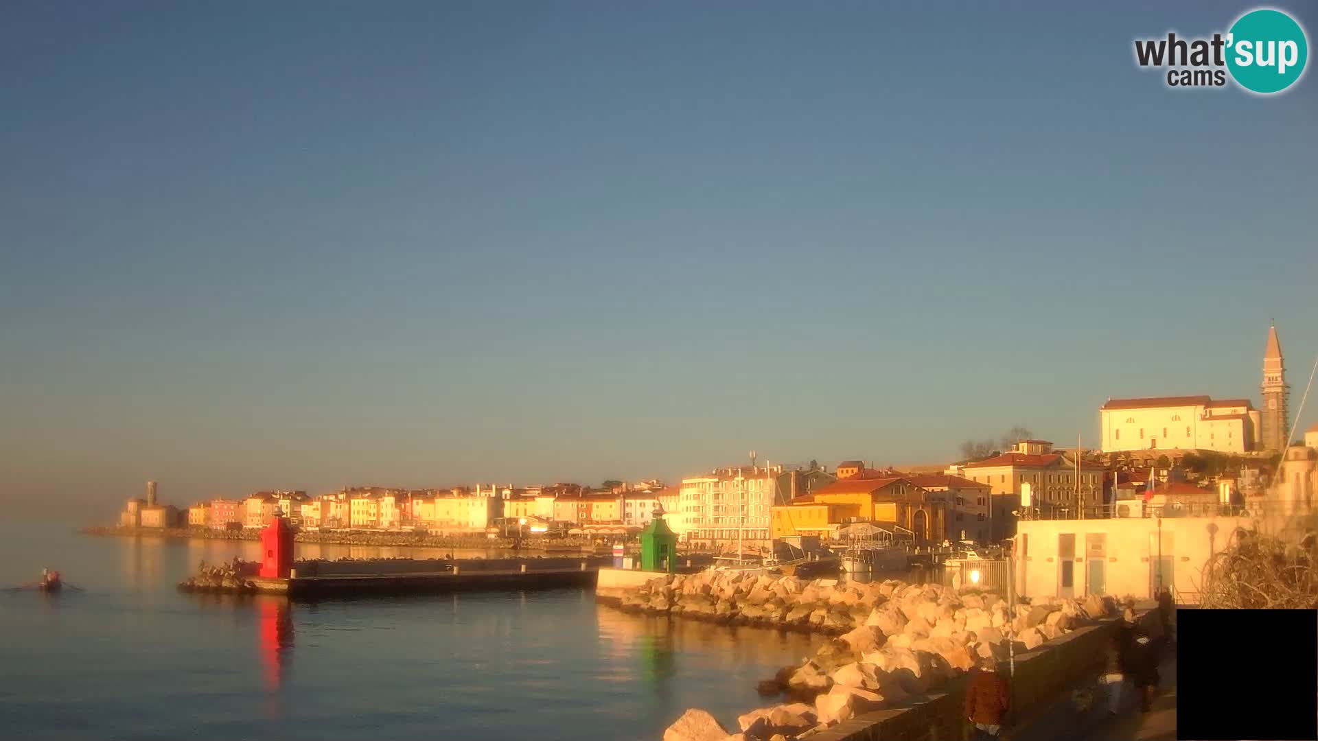 Piran – view to Punta and Mandrač