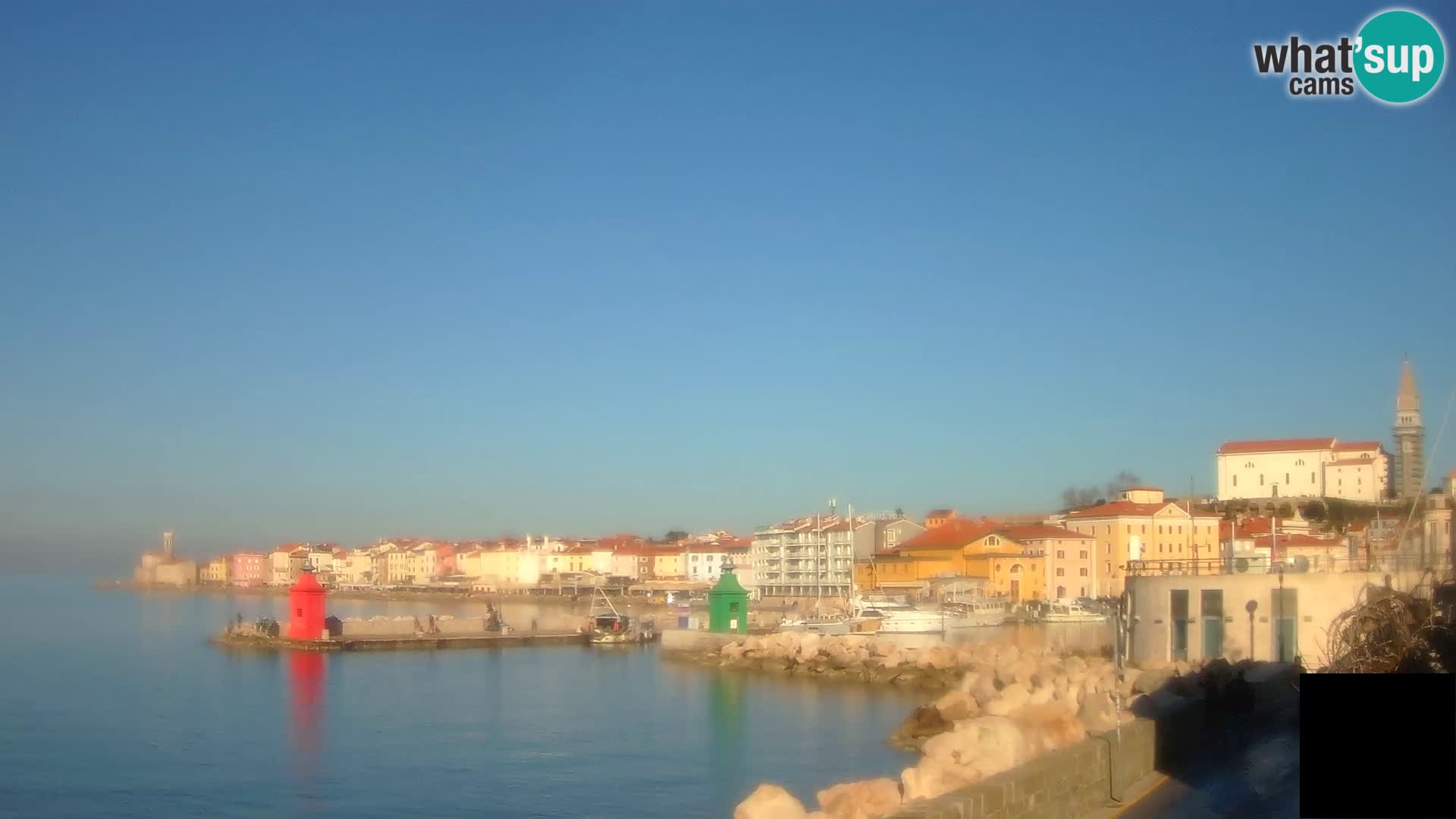 Piran – view to Punta and Mandrač