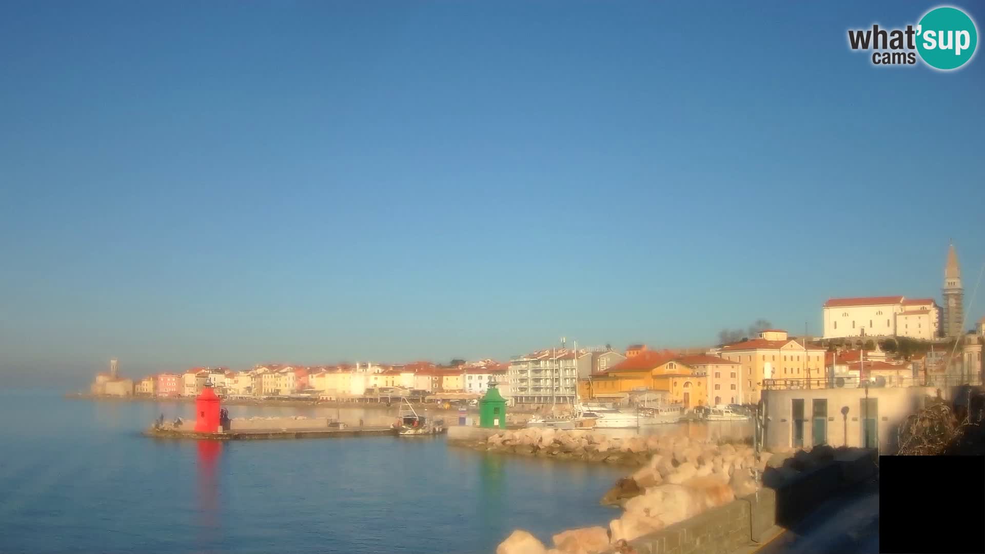 Piran – view to Punta and Mandrač