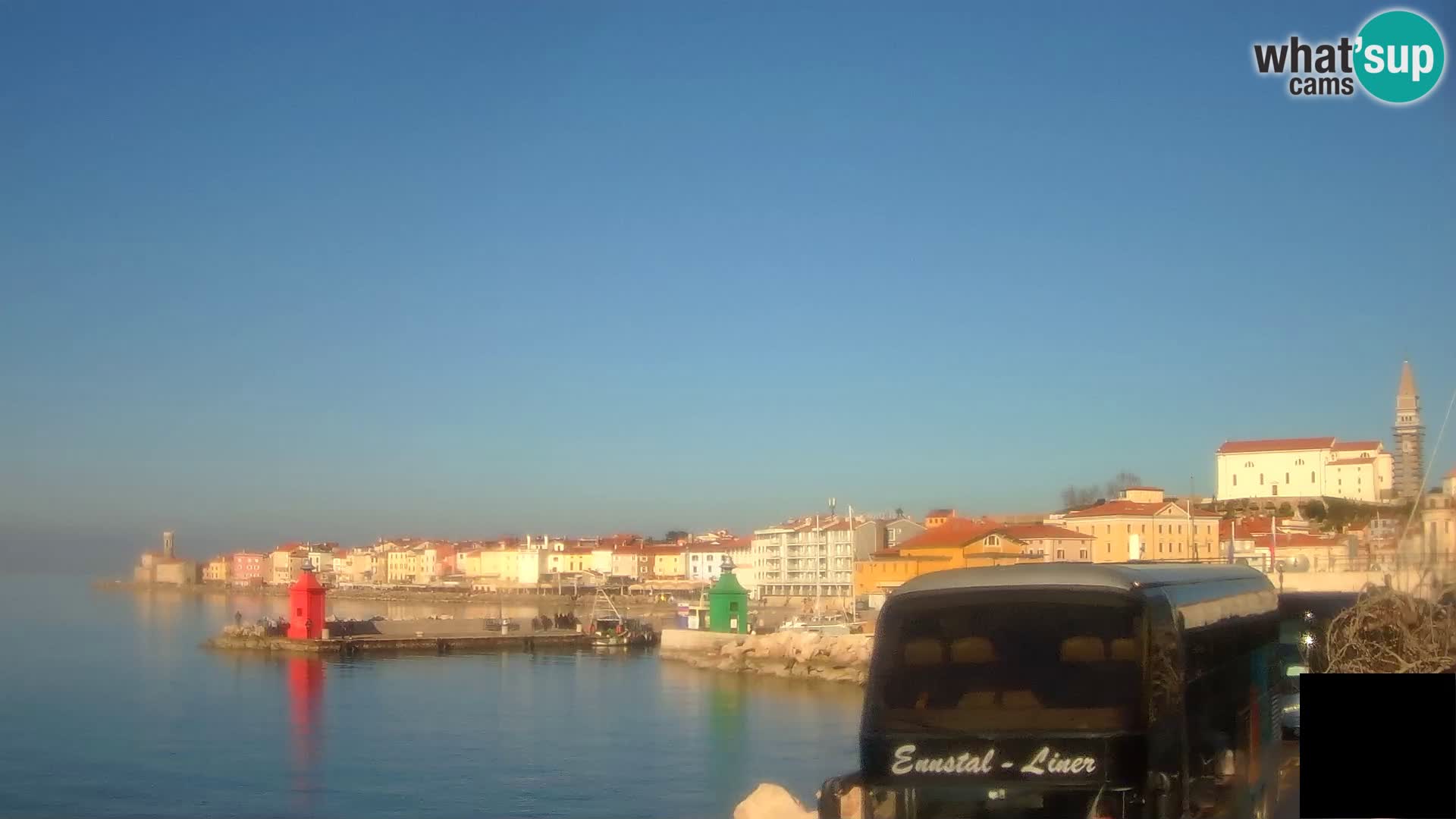 Piran – view to Punta and Mandrač