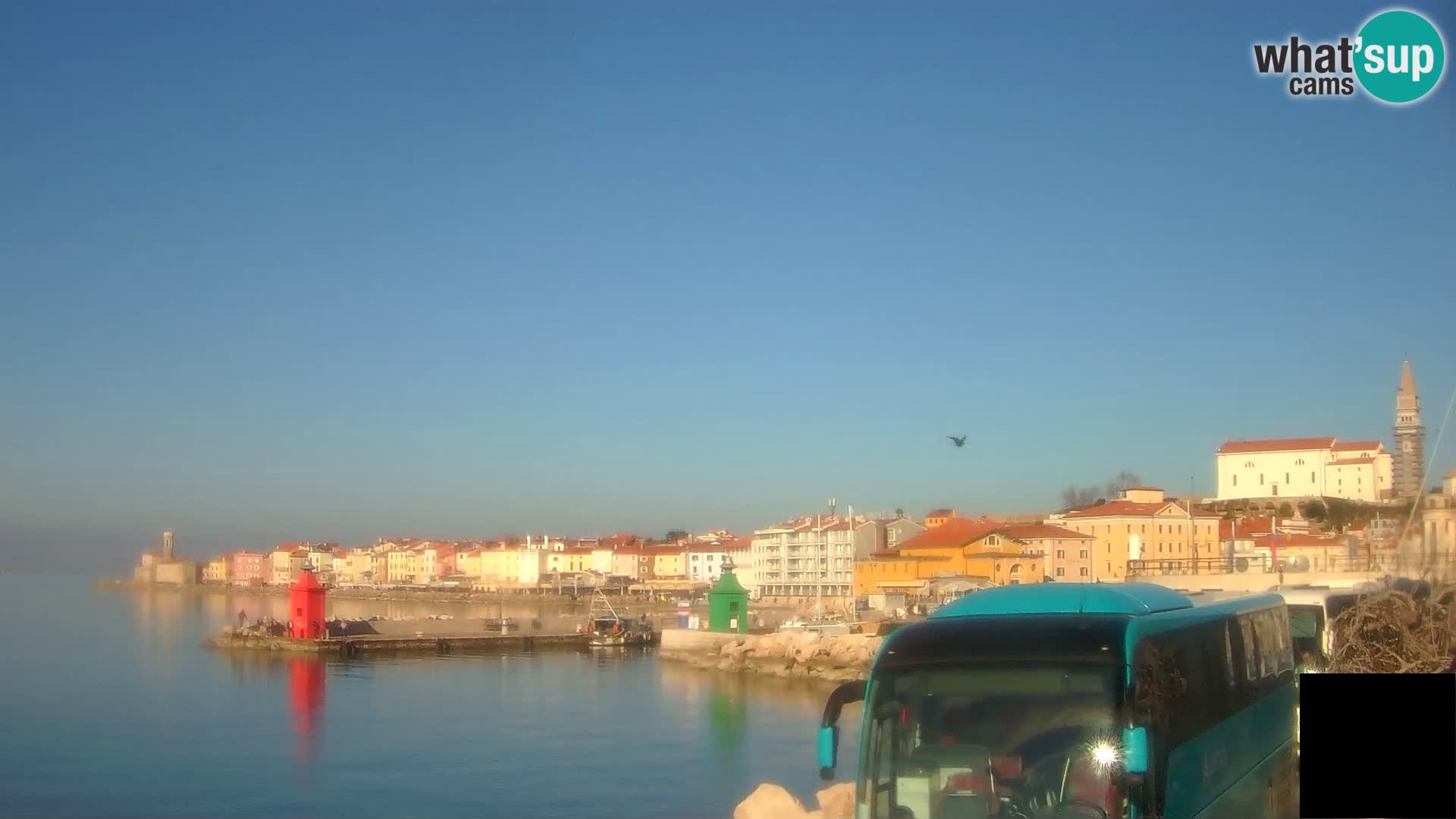 Piran – view to Punta and Mandrač