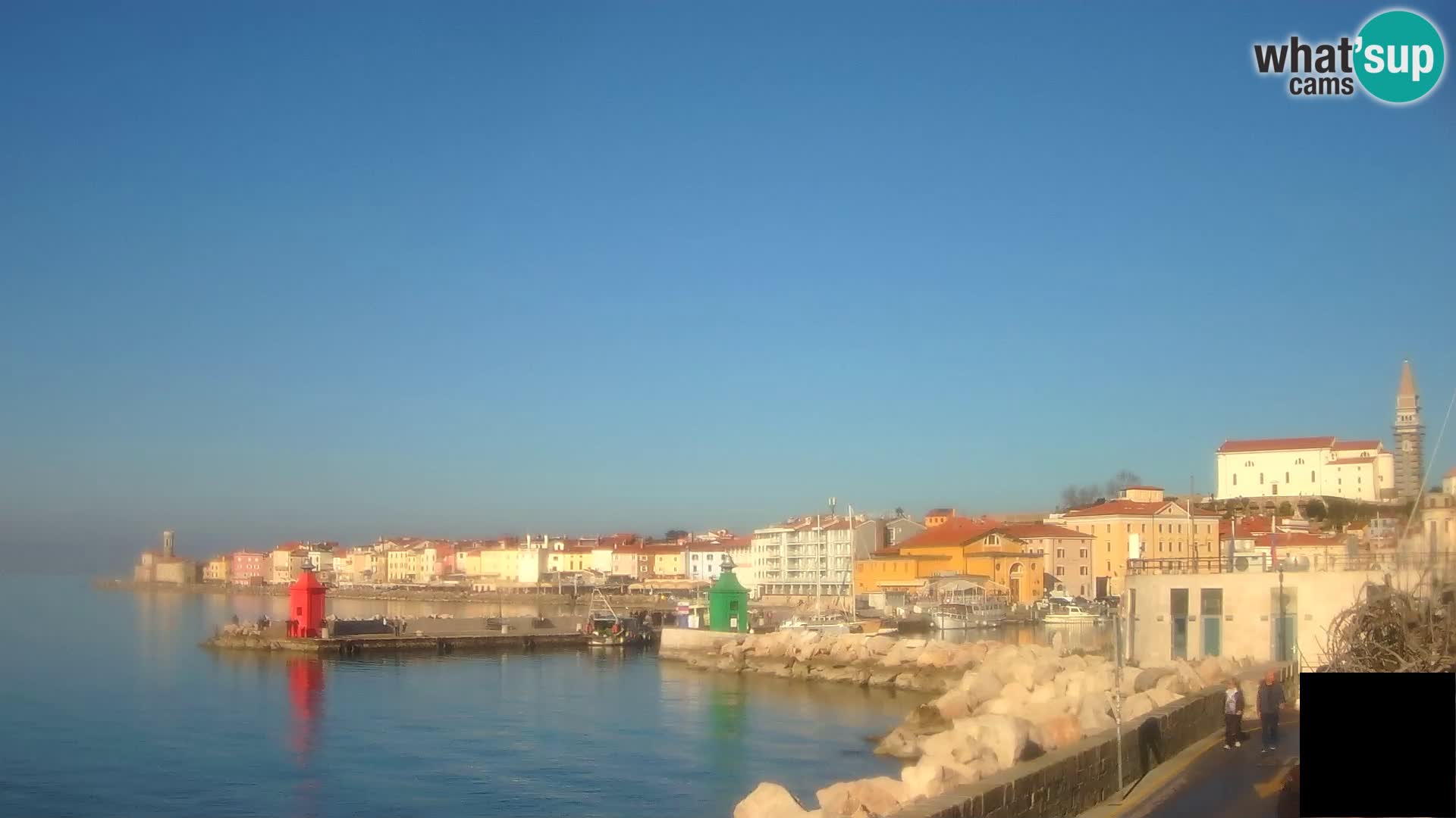 Pirano – vista verso la Punta e il “Mandrač”