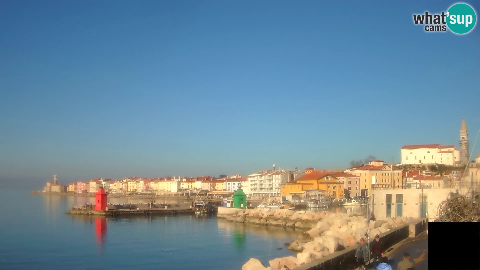 Piran – view to Punta and Mandrač