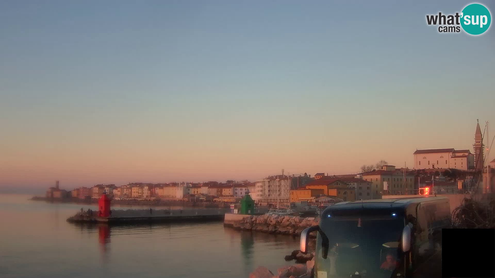 Piran – view to Punta and Mandrač