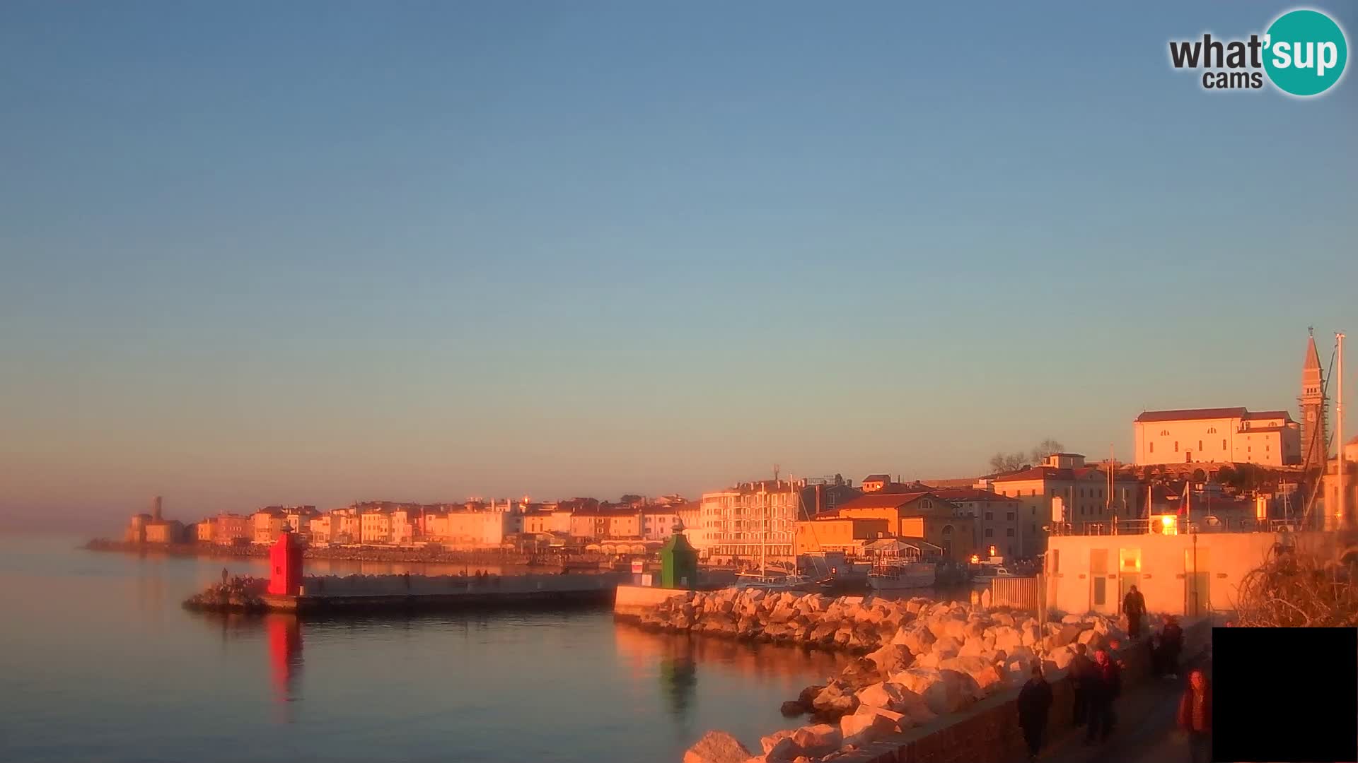 Piran – view to Punta and Mandrač