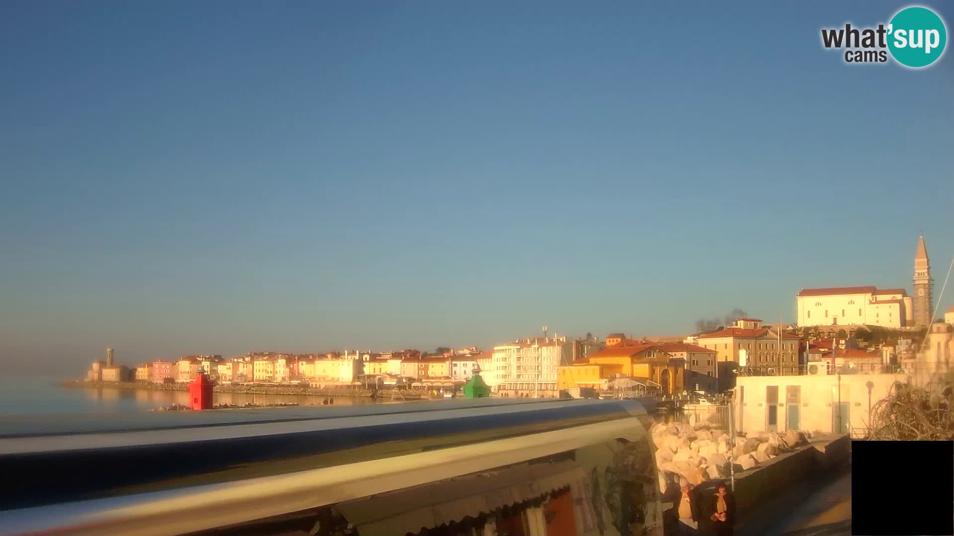 Piran – view to Punta and Mandrač