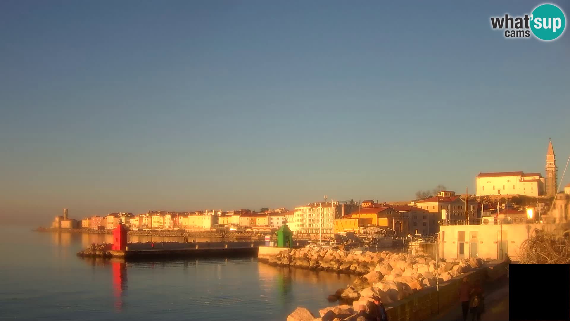 Piran – view to Punta and Mandrač