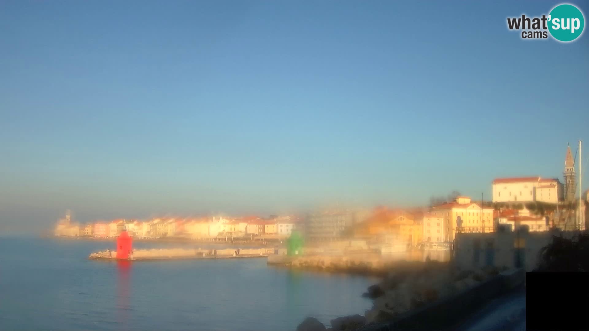 Piran – view to Punta and Mandrač