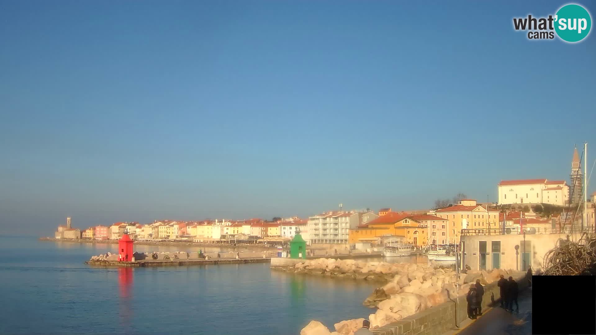 Piran – view to Punta and Mandrač