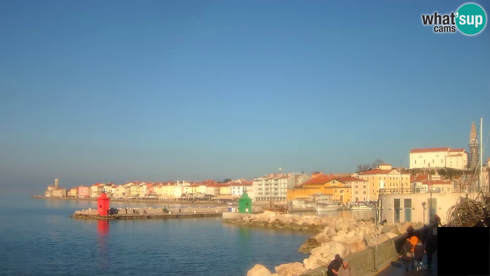 Piran – view to Punta and Mandrač